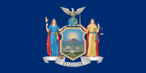 Flagge: New York (Vereinigte Staaten)