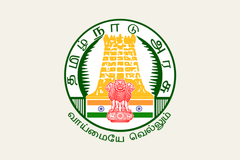 Bandeira: Tâmil Nadu (Índia)