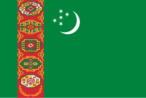 Bandeira: Turcomenistão