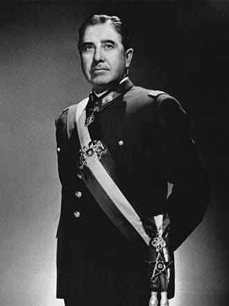 Porträt von Augusto Pinochet