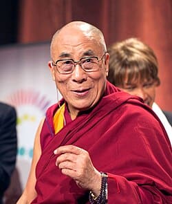 Porträt von Dalai Lama (Tenzin Gyatso)