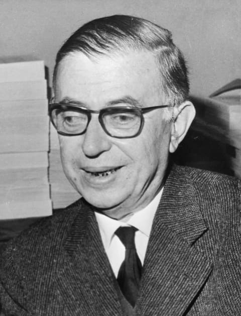 Porträt von Jean-Paul Sartre