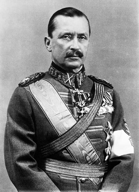 Retrato de Carl Gustaf Emil Mannerheim