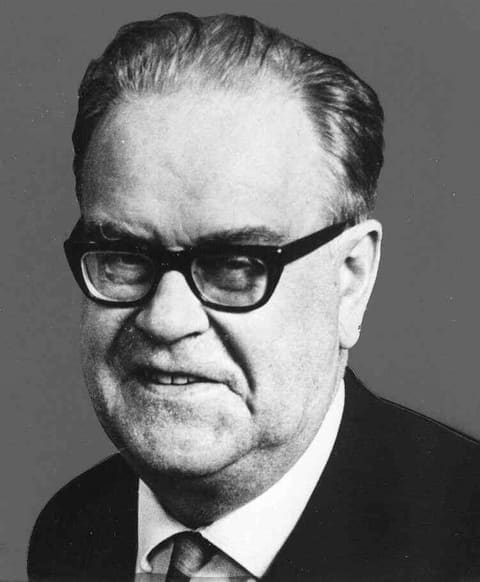 Porträt von Tage Erlander