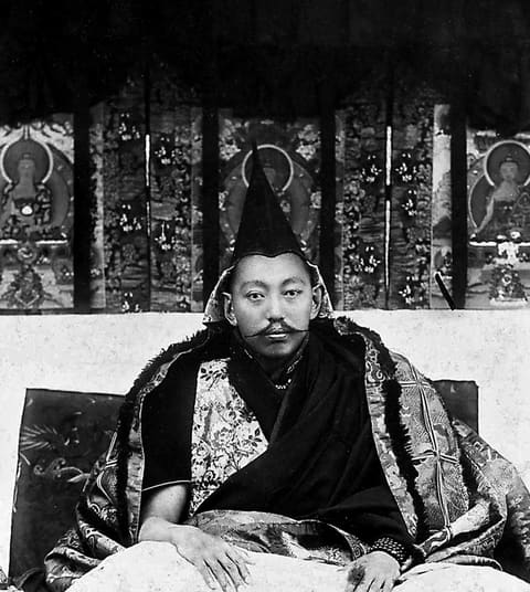 Porträt von 13th Dalai Lama (Thubten Gyatso)